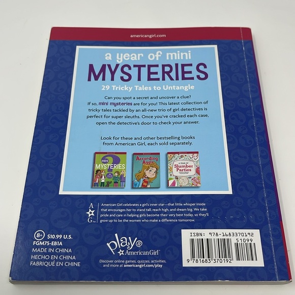 3/$15 AMERICAN GIRL: A Year of Mini Mysteries: 29 Tricky Tales to Untangle - Picture 2 of 5